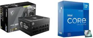 PSU CPU Combo -  MSI MAG A850GL PCIE5 Bundle with  Intel BX8071512700KF