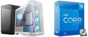 Computer Case CPU Combo -  MSI MAG PANO M100R PZ WHITE Bundle with  Intel BX8071512600KF