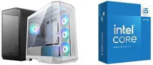 Computer Case CPU Combo - MSI MAG PANO M100R PZ WHITE Bundle with Intel BX8071514600K Computer Case CPU Combo - MSI MAG PANO M100R PZ WHITE Bundle with Intel BX8071514600K