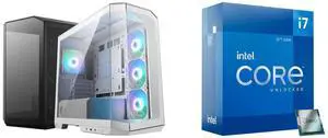 Computer Case CPU Combo -  MSI MAG PANO M100R PZ WHITE Bundle with  Intel BX8071512700K