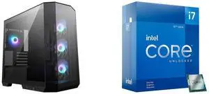 Computer Case CPU Combo -  MSI MAG PANO M100R PZ Bundle with  Intel BX8071512700KF