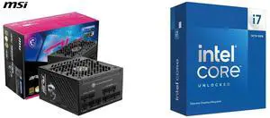 PSU CPU Combo -  MSI MPG A1000GS PCIE5 Bundle with  Intel BX8071514700KF