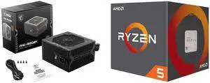 PSU CPU Combo -  MSI MAG A650BN Bundle with  AMD 100-100000644BOX