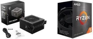 PSU CPU Combo -  MSI MAG A650BN Bundle with  AMD 100-100000457BOX
