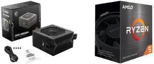 PSU CPU Combo -  MSI MAG A650BN Bundle with  AMD 100-100001585BOX