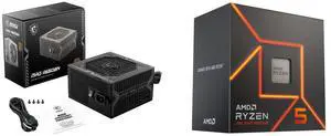 PSU CPU Combo -  MSI MAG A650BN Bundle with  AMD 100-100001015BOX