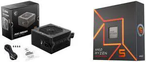 PSU CPU Combo -  MSI MAG A650BN Bundle with  AMD 100-100000593WOF
