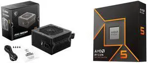 PSU CPU Combo -  MSI MAG A650BN Bundle with  AMD 100-100001405WOF
