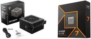 PSU CPU Combo -  MSI MAG A650BN Bundle with  AMD 100-100001404WOF