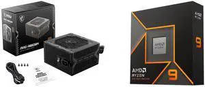 PSU CPU Combo -  MSI MAG A650BN Bundle with  AMD 100-100001277WOF