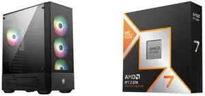 Computer Case CPU Combo -  MSI MAG FORGE 112R Bundle with  AMD 100-100001084WOF