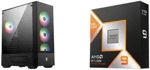 Computer Case CPU Combo -  MSI MAG FORGE 112R Bundle with  AMD 100-100000719WOF