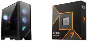 Computer Case CPU Combo -  MSI MAG FORGE 321R AIRFLOW Bundle with  AMD 100-100001404WOF