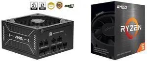 PSU CPU Combo -  MSI MAG A650GLS PCIE5 Bundle with  AMD 100-100000457BOX