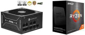 PSU CPU Combo -  MSI MAG A650GLS PCIE5 Bundle with  AMD 100-100000926WOF