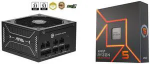 PSU CPU Combo -  MSI MAG A650GLS PCIE5 Bundle with  AMD 100-100000593WOF