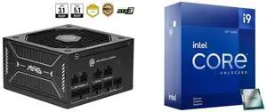 PSU CPU Combo -  MSI MAG A650GLS PCIE5 Bundle with  Intel BX8071512900KF