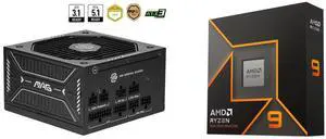 PSU CPU Combo -  MSI MAG A650GLS PCIE5 Bundle with  AMD 100-100001277WOF
