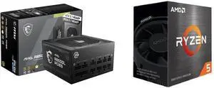 PSU CPU Combo - MSI MAG A850GL PCIE5 Bundle with AMD 100-100001585BOX PSU CPU Combo - MSI MAG A850GL PCIE5 Bundle with AMD 100-100001585BOX