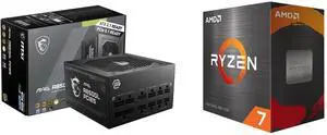 PSU CPU Combo -  MSI MAG A850GL PCIE5 Bundle with  AMD 100-100001582BOX