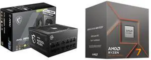 PSU CPU Combo - MSI MAG A850GL PCIE5 Bundle with AMD 100-100001590BOX PSU CPU Combo - MSI MAG A850GL PCIE5 Bundle with AMD 100-100001590BOX