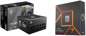 PSU CPU Combo -  MSI MAG A850GL PCIE5 Bundle with  AMD 100-100000591WOF