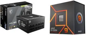 PSU CPU Combo -  MSI MAG A850GL PCIE5 Bundle with  AMD 100-100000589WOF