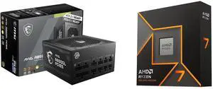 PSU CPU Combo -  MSI MAG A850GL PCIE5 Bundle with  AMD 100-100001404WOF