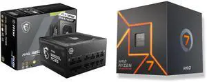 PSU CPU Combo -  MSI MAG A850GL PCIE5 Bundle with  AMD 100-100000592BOX