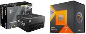 PSU CPU Combo -  MSI MAG A850GL PCIE5 Bundle with  AMD 100-100000910WOF