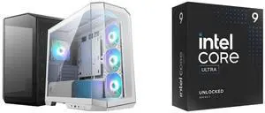 Computer Case CPU Combo -  MSI MAG PANO M100R PZ WHITE Bundle with  Intel BX80768285K