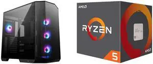 Computer Case CPU Combo -  MSI PANO100RPZ Bundle with  AMD 100-100000644BOX
