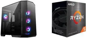 Computer Case CPU Combo -  MSI PANO100RPZ Bundle with  AMD 100-100000457BOX