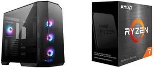 Computer Case CPU Combo - MSI PANO100RPZ Bundle with AMD 100-100000926WOF Computer Case CPU Combo - MSI PANO100RPZ Bundle with AMD 100-100000926WOF