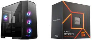 Computer Case CPU Combo -  MSI PANO100RPZ Bundle with  AMD 100-100001015BOX