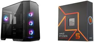 Computer Case CPU Combo -  MSI PANO100RPZ Bundle with  AMD 100-100000593WOF