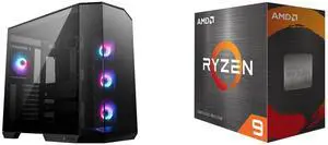 Computer Case CPU Combo -  MSI PANO100RPZ Bundle with  AMD 100-100001581WOF