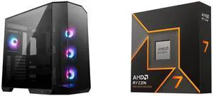 Computer Case CPU Combo -  MSI PANO100RPZ Bundle with  AMD 100-100001404WOF