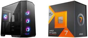 Computer Case CPU Combo -  MSI PANO100RPZ Bundle with  AMD 100-100000910WOF