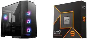 Computer Case CPU Combo -  MSI PANO100RPZ Bundle with  AMD 100-100000662WOF