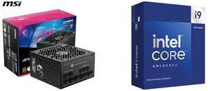 PSU CPU Combo -  MSI MPG A1000GS PCIE5 Bundle with  Intel BX8071514900KF