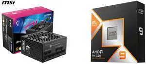 PSU CPU Combo -  MSI MPG A1000GS PCIE5 Bundle with  AMD 100-100001368WOF
