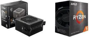 PSU CPU Combo -  MSI MAG A750BN PCIE5 Bundle with  AMD 100-100001585BOX
