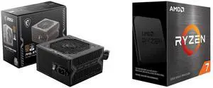 PSU CPU Combo -  MSI MAG A750BN PCIE5 Bundle with  AMD 100-100000926WOF