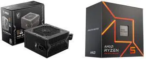 PSU CPU Combo -  MSI MAG A750BN PCIE5 Bundle with  AMD 100-100001015BOX