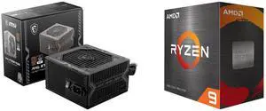 PSU CPU Combo -  MSI MAG A750BN PCIE5 Bundle with  AMD 100-100000061WOF
