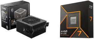 PSU CPU Combo -  MSI MAG A750BN PCIE5 Bundle with  AMD 100-100001404WOF