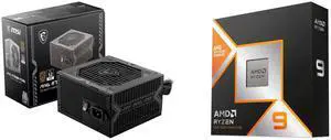 PSU CPU Combo -  MSI MAG A750BN PCIE5 Bundle with  AMD 100-100001368WOF