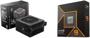 PSU CPU Combo -  MSI MAG A750BN PCIE5 Bundle with  AMD 100-100001277WOF