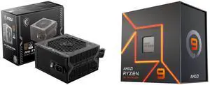PSU CPU Combo -  MSI MAG A750BN PCIE5 Bundle with  AMD 100-100000514WOF